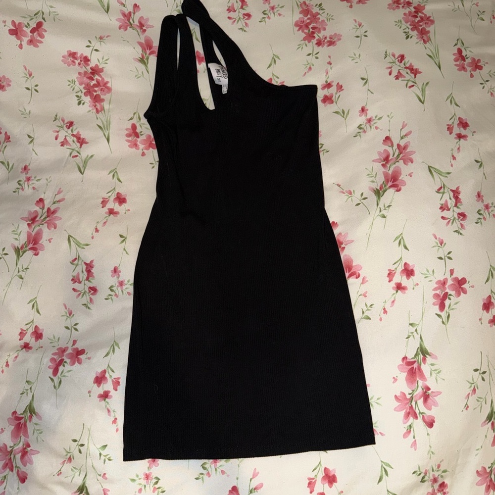Princess Polly Black One Shoulder Dress